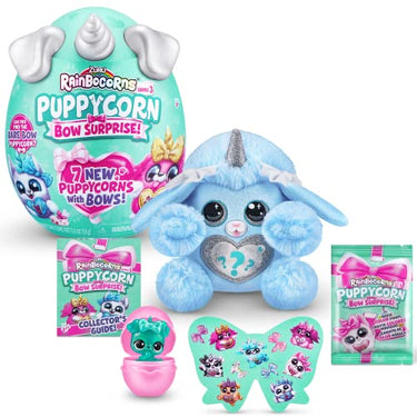 Rainbocorns Puppycorn Bow Surprise Serie 5, Pudel - Plüsch zum Sammeln - 5 Lagen voller Überraschungen, Herz zum Aufklappen, Sticker, Schleim, ab 3 Jahren (Pudel) im Sale